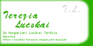 terezia lucskai business card